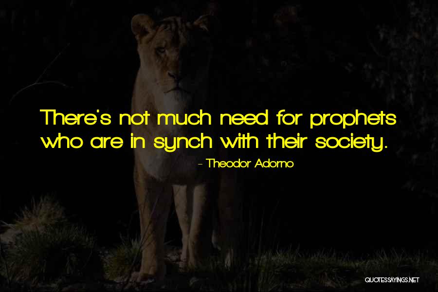 Unutarnja Sobna Quotes By Theodor Adorno