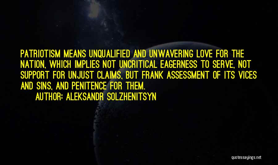 Unwavering Support Quotes By Aleksandr Solzhenitsyn