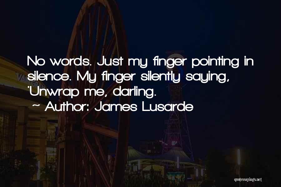 Unwrap Me Quotes By James Lusarde