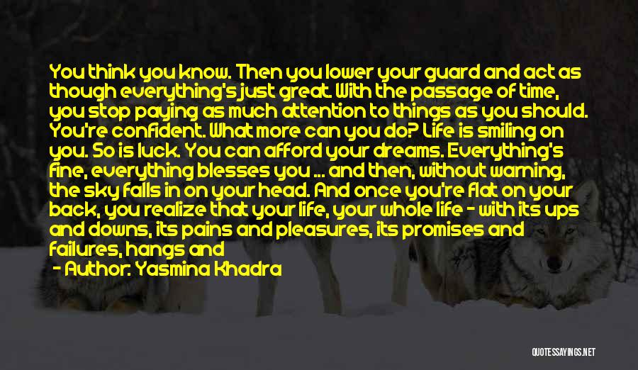Up And Downs Of Life Quotes By Yasmina Khadra