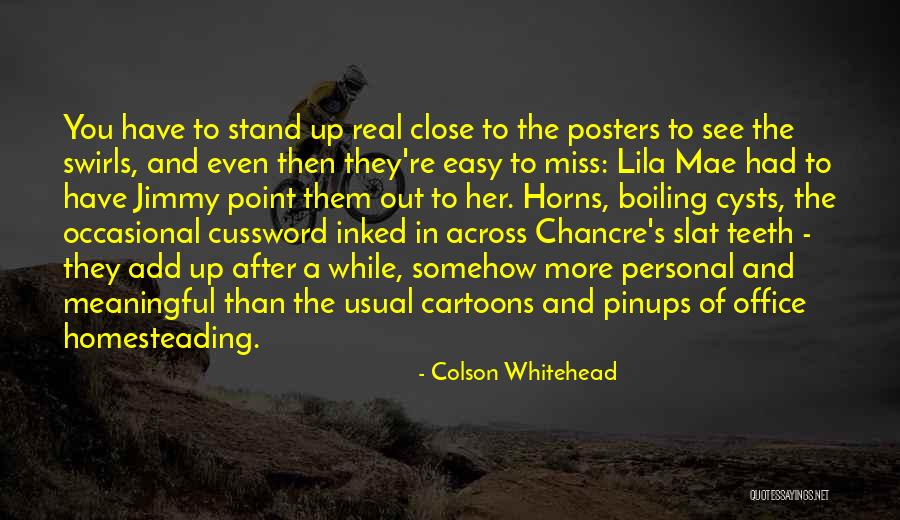 Up Close And Personal Quotes By Colson Whitehead