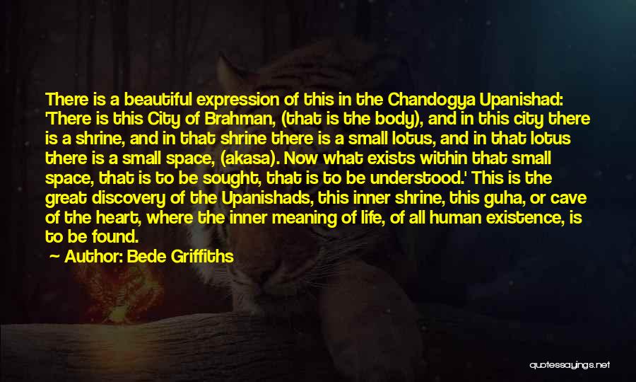 Upanishads Brahman Quotes By Bede Griffiths