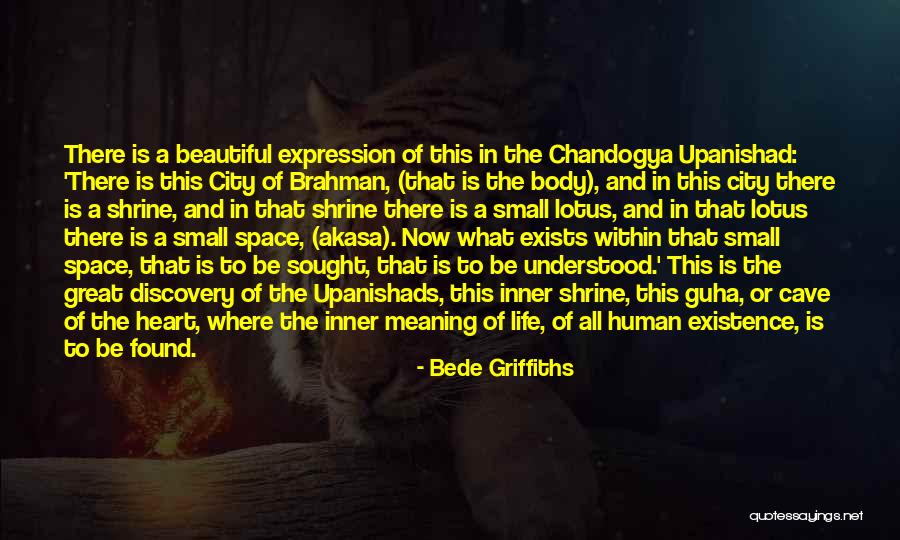 Upanishads Brahman Quotes By Bede Griffiths