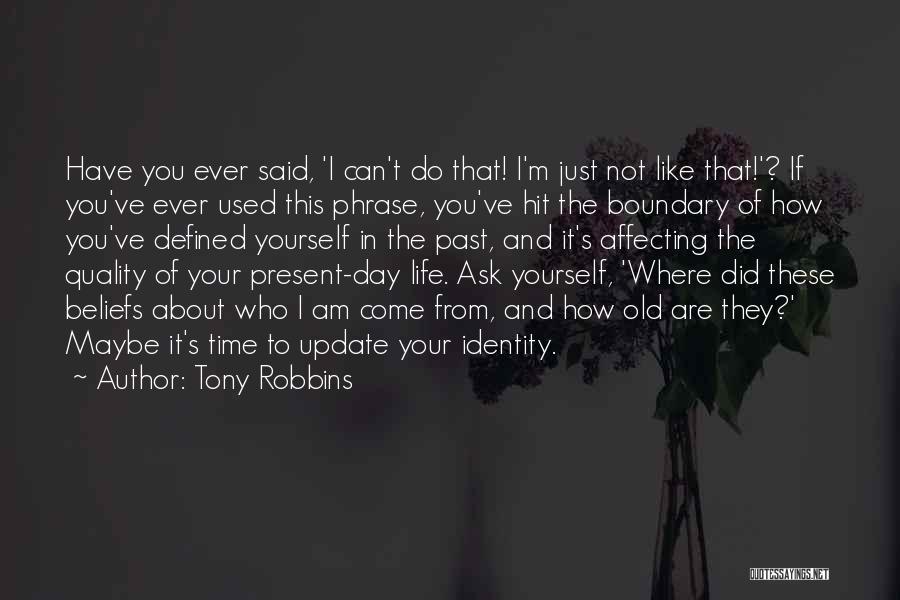 Update Yourself Quotes By Tony Robbins