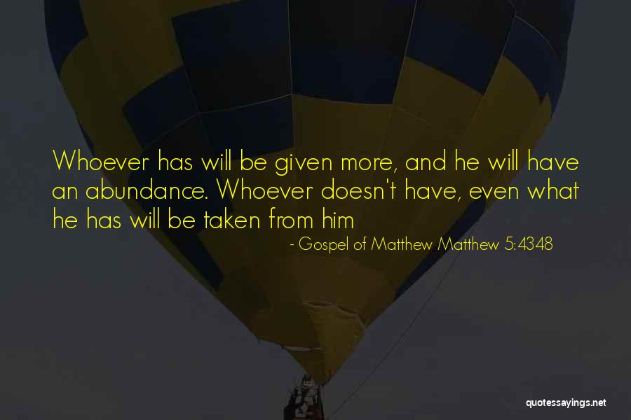Upfield Hackensack Quotes By Gospel Of Matthew Matthew 5:4348 Upfield Hackensack Quotes By Gospel Of Matthew Matthew 5:4348