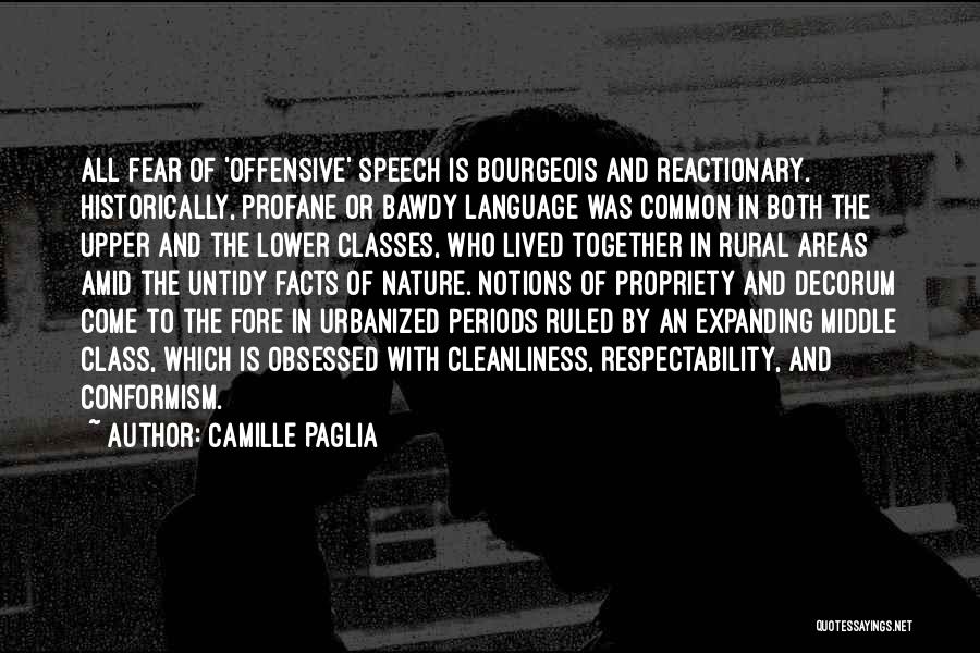 Upper And Lower Class Quotes By Camille Paglia