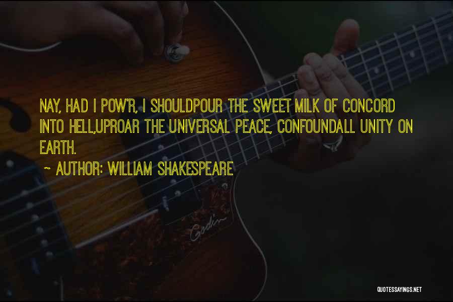 Uproar Quotes By William Shakespeare