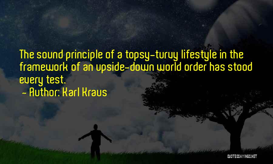 Upside Down World Quotes By Karl Kraus