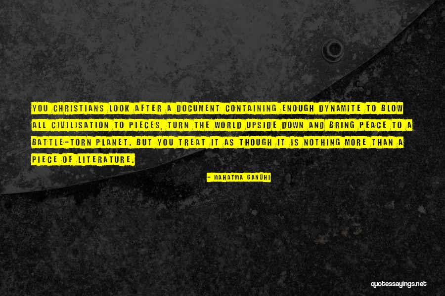 Upside World Quotes By Mahatma Gandhi Upside World Quotes By Mahatma Gandhi