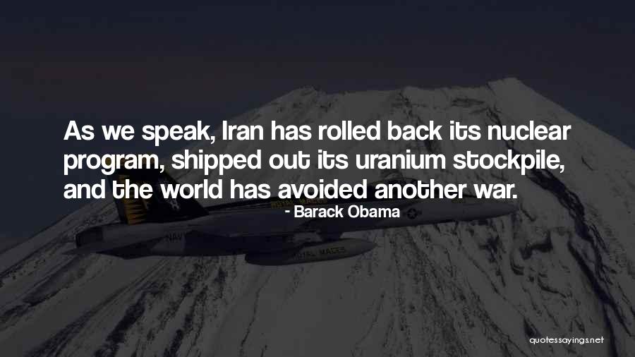 Uranium Quotes By Barack Obama