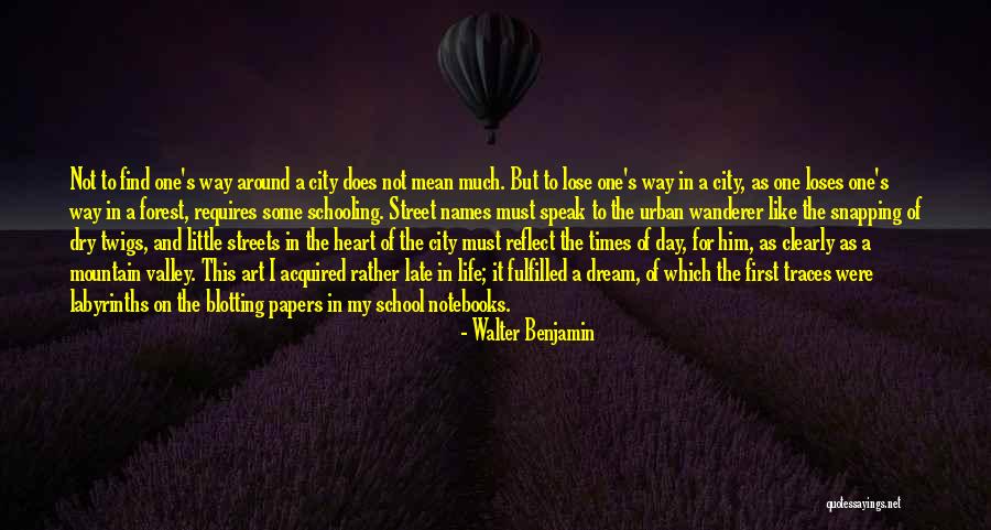 Urban City Life Quotes By Walter Benjamin