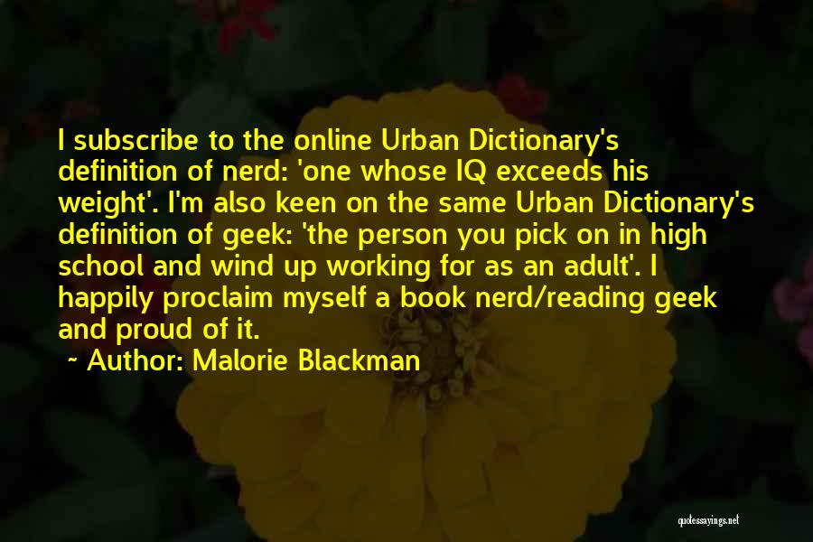 Urban Dictionary Quotes By Malorie Blackman