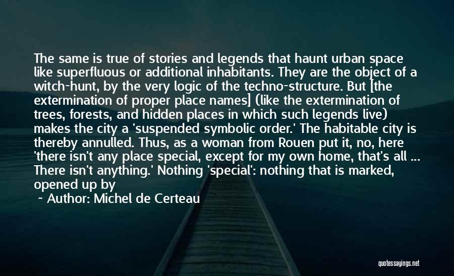 Urban Space Quotes By Michel De Certeau