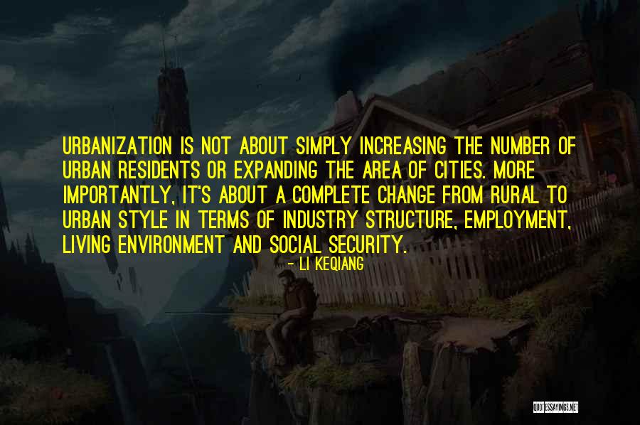Urban Vs Rural Quotes By Li Keqiang
