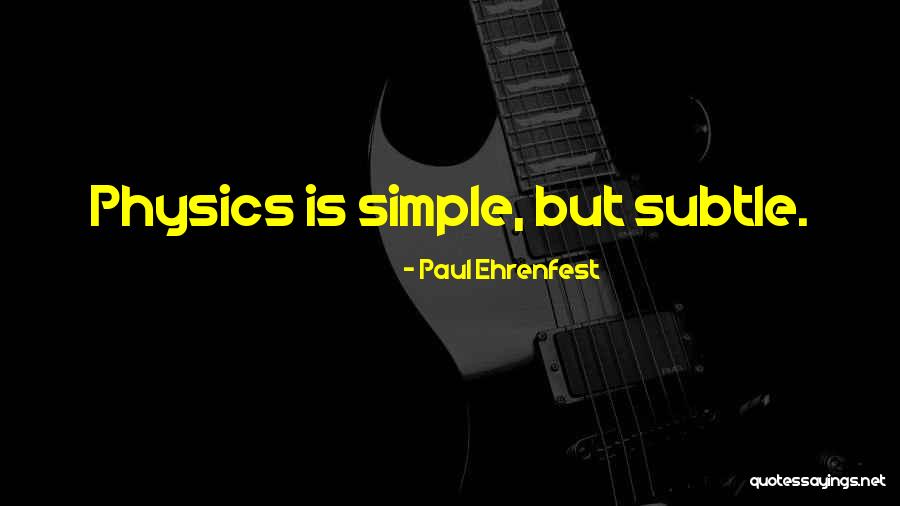 Urbanska Quotes By Paul Ehrenfest Urbanska Quotes By Paul Ehrenfest