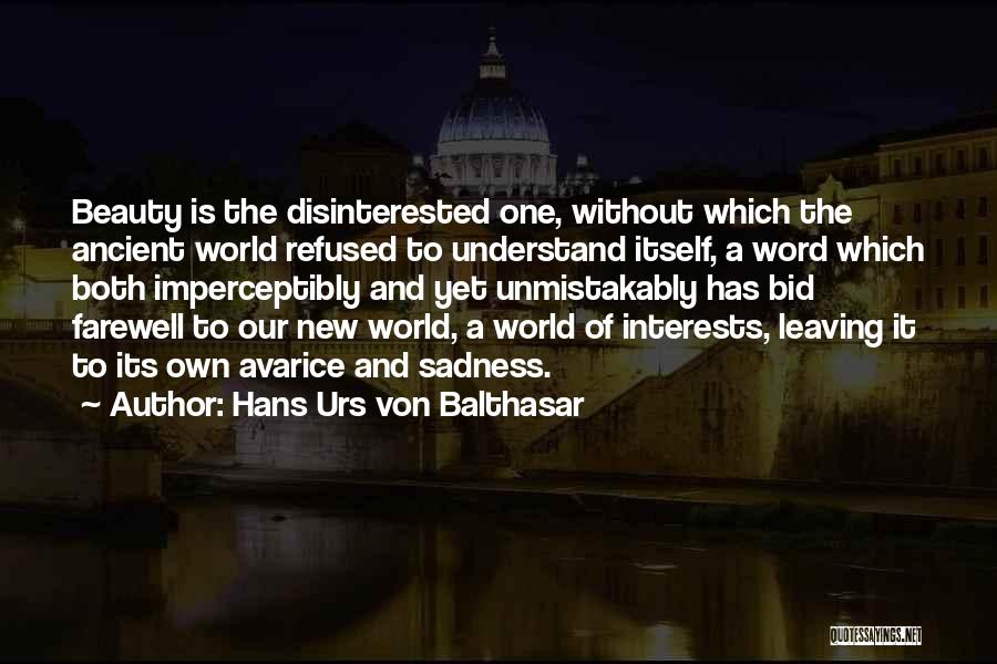 Urs Von Balthasar Quotes By Hans Urs Von Balthasar