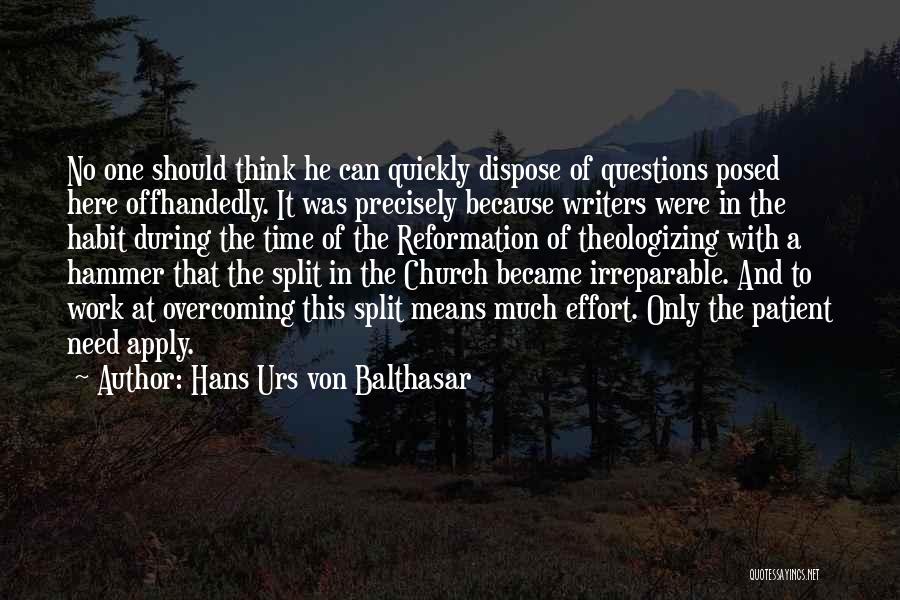 Urs Von Balthasar Quotes By Hans Urs Von Balthasar