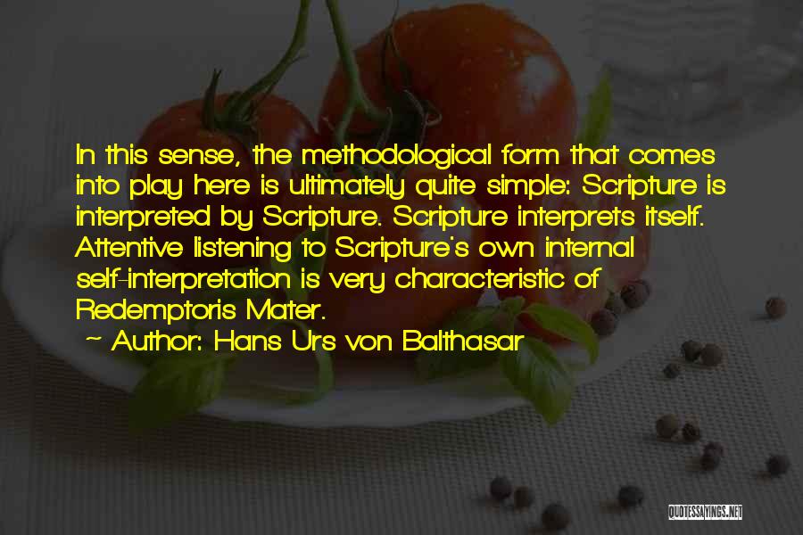 Urs Von Balthasar Quotes By Hans Urs Von Balthasar