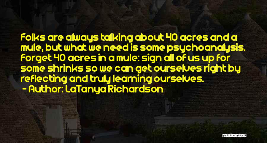 Us Acres Quotes By LaTanya Richardson