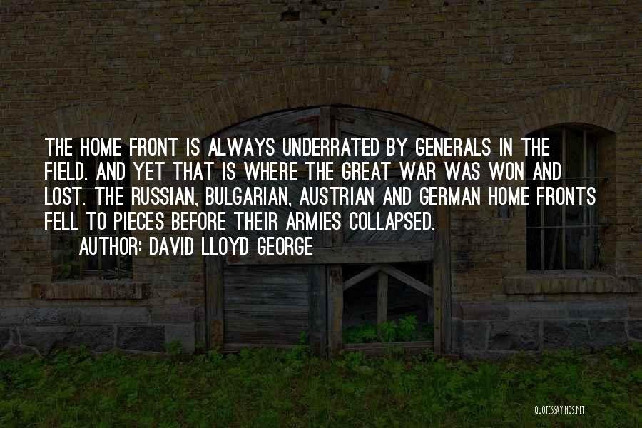 Us Army Generals Quotes By David Lloyd George