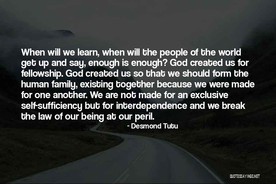 Us Being Together Quotes By Desmond Tutu