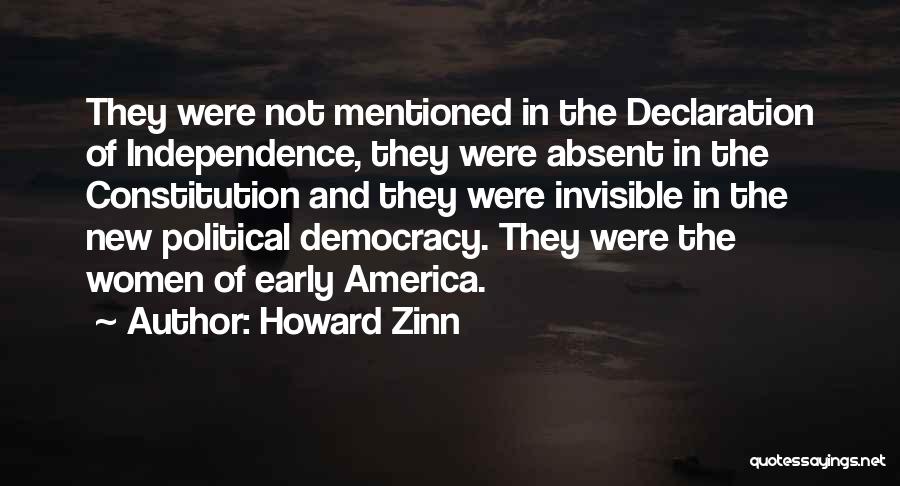 Us Declaration Of Independence Quotes By Howard Zinn