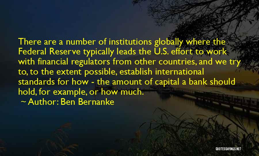 Us Federal Reserve Quotes By Ben Bernanke