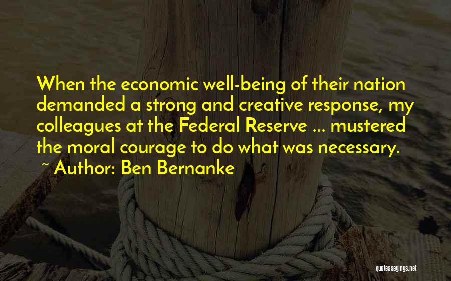 Us Federal Reserve Quotes By Ben Bernanke