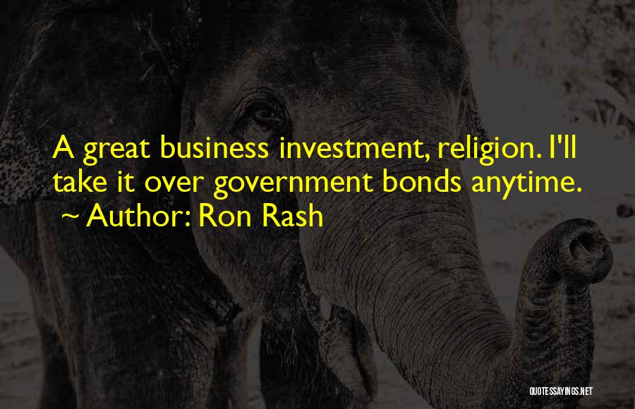 Us Government Bonds Quotes By Ron Rash