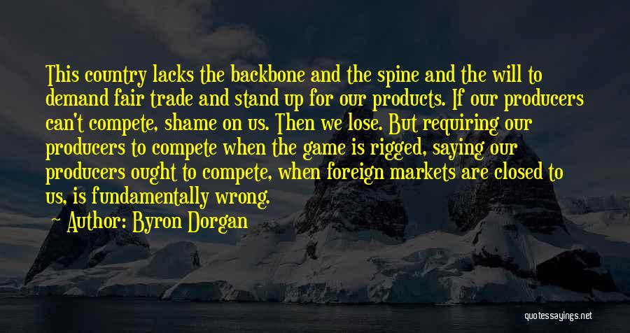Us Markets Quotes By Byron Dorgan