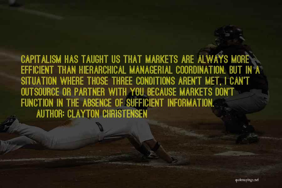 Us Markets Quotes By Clayton Christensen