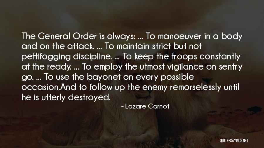 Us Military General Quotes By Lazare Carnot