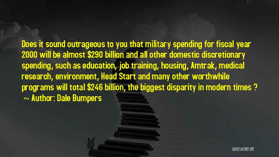 Us Military Spending Quotes By Dale Bumpers