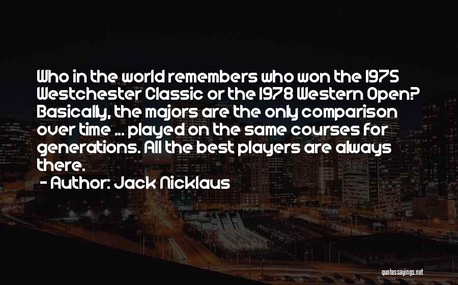 Us Open Golf Quotes By Jack Nicklaus