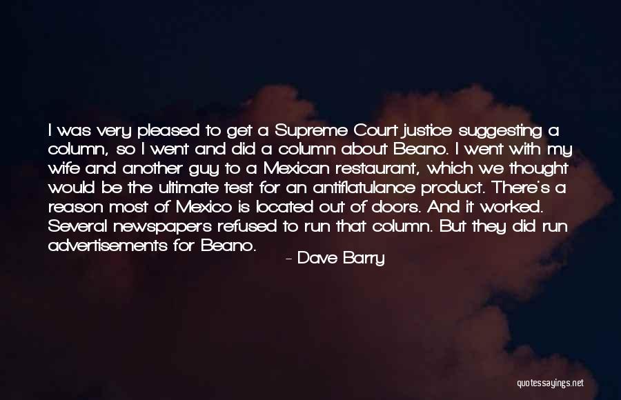 Us Supreme Court Justice Quotes By Dave Barry