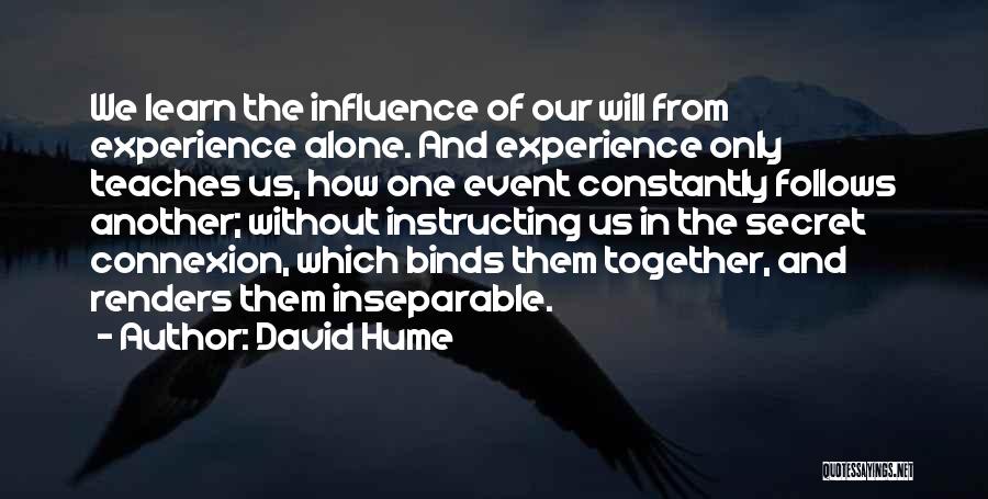 Us Together Quotes By David Hume