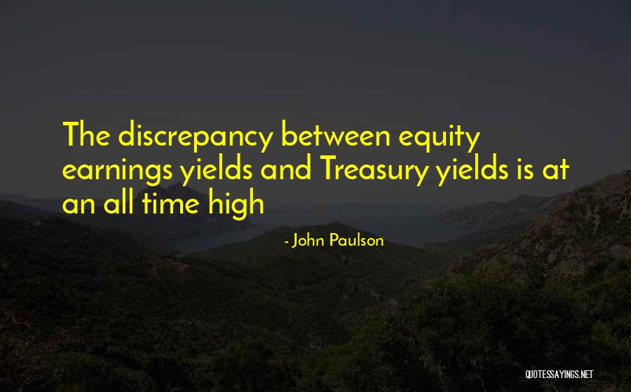 Us Treasury Yield Quotes By John Paulson