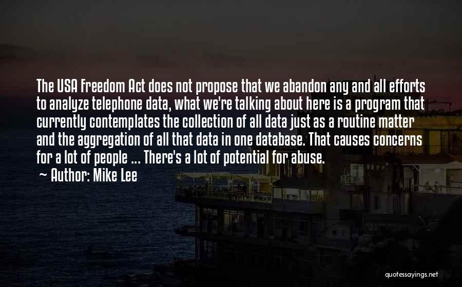 Usa Freedom Quotes By Mike Lee