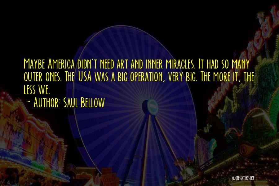 Usa Quotes By Saul Bellow