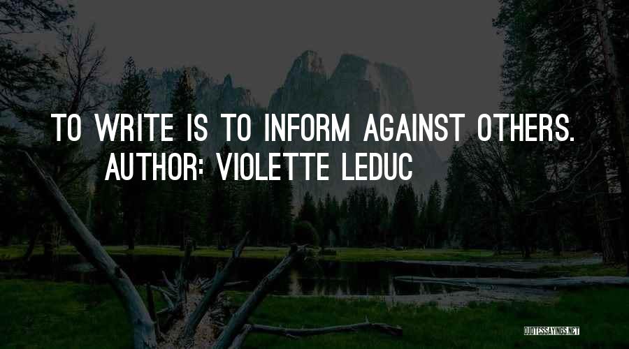 Usbeken Quotes By Violette Leduc