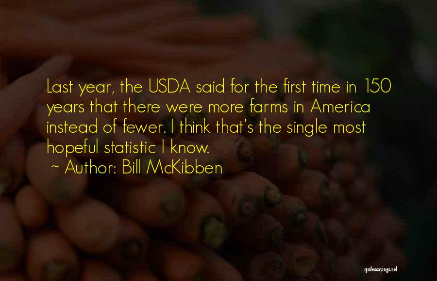 Usda Quotes By Bill McKibben