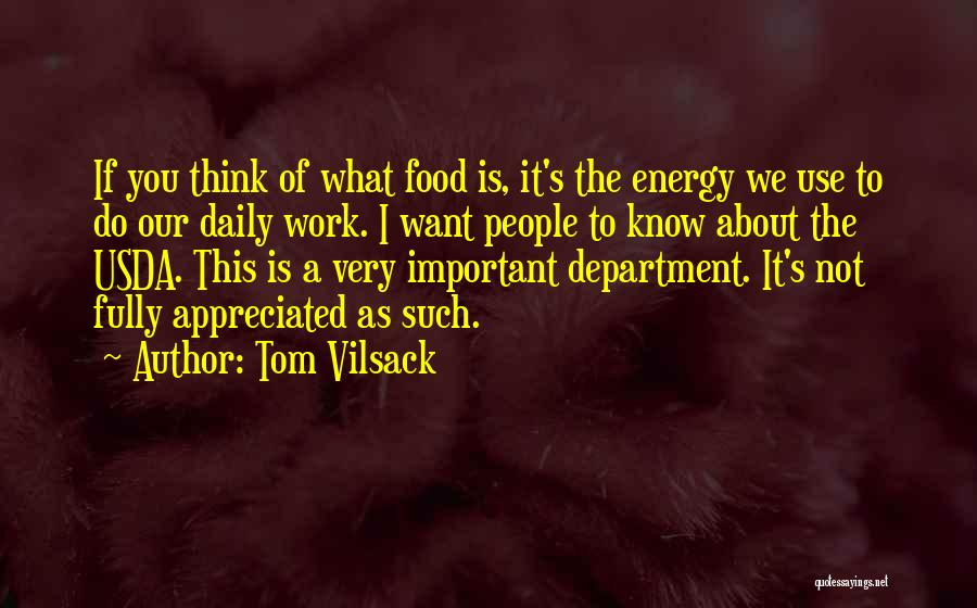 Usda Quotes By Tom Vilsack