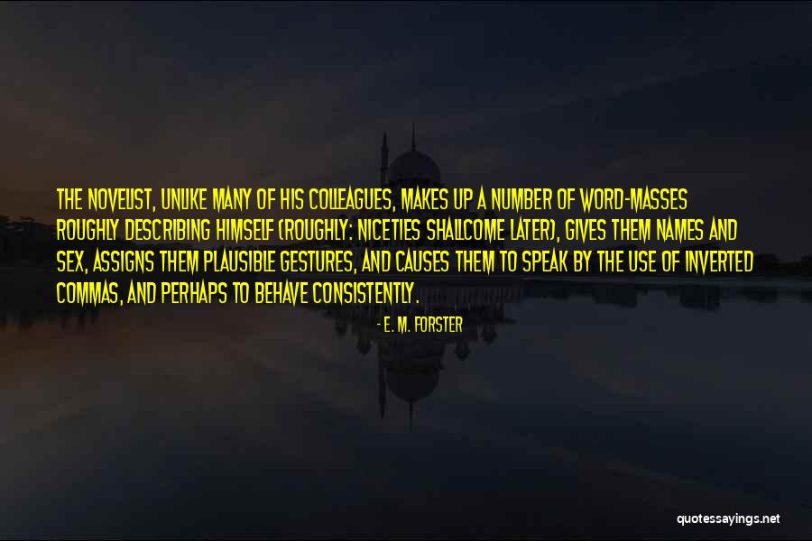 Use Of Inverted Quotes By E. M. Forster Use Of Inverted Quotes By E. M. Forster
