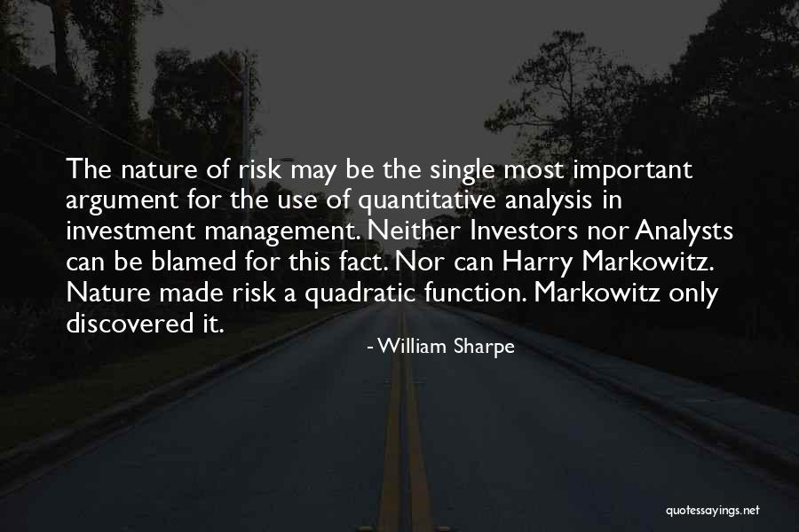 Use Of Single Quotes By William Sharpe Use Of Single Quotes By William Sharpe