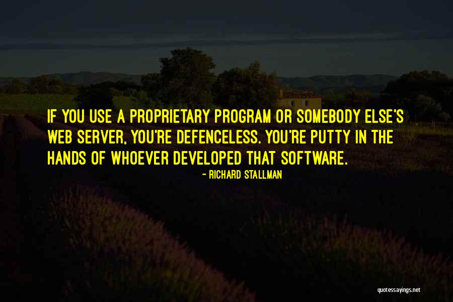 Use Somebody Quotes By Richard Stallman