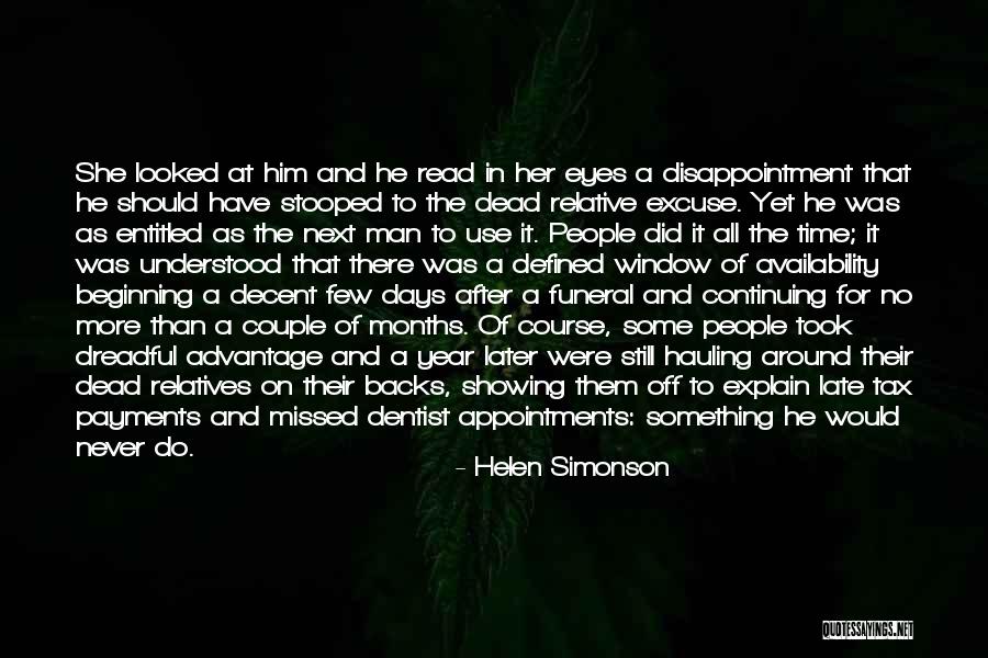 Use To Disappointment Quotes By Helen Simonson Use To Disappointment Quotes By Helen Simonson