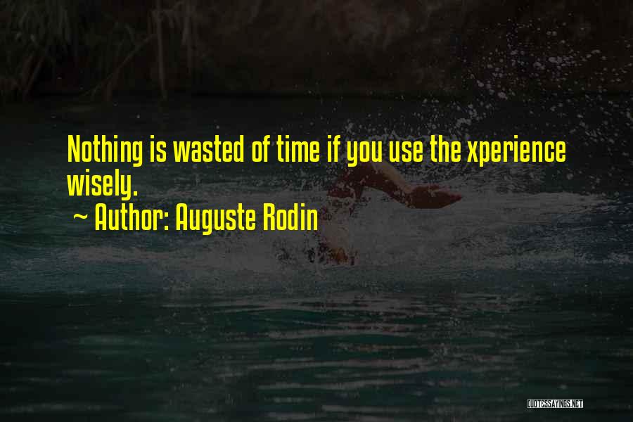 Use Wisely Quotes By Auguste Rodin
