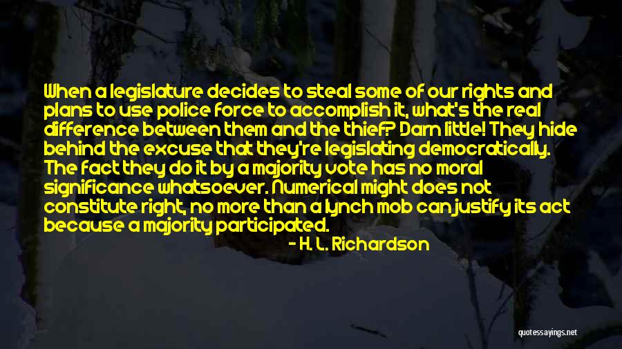 Use Your Right To Vote Quotes By H. L. Richardson