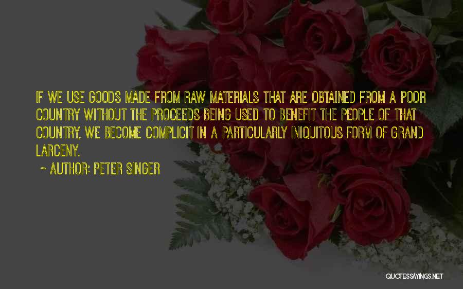 Used Goods Quotes By Peter Singer