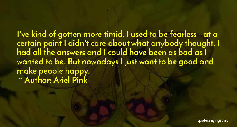 Used To Care Quotes By Ariel Pink